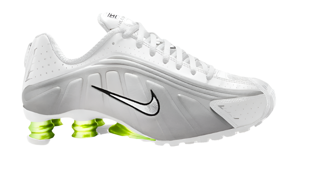 Nike Shox R4 White Metallic Silver Volt The Vault UK