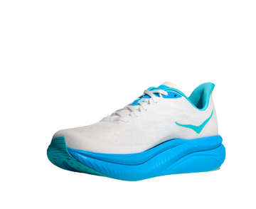 Hoka Mach 6 White Skyward Blue Men's