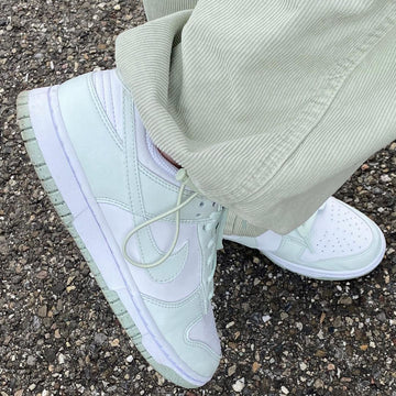 on feet nike dunk low mint green
