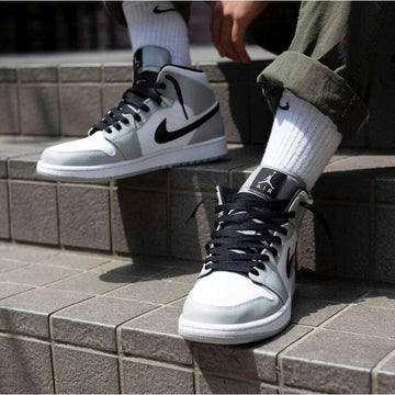 Nike Air Jordan 1 Mid Light Smoke Grey Men's