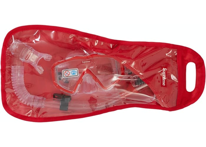 Supreme Cressi Snorkel Set Red