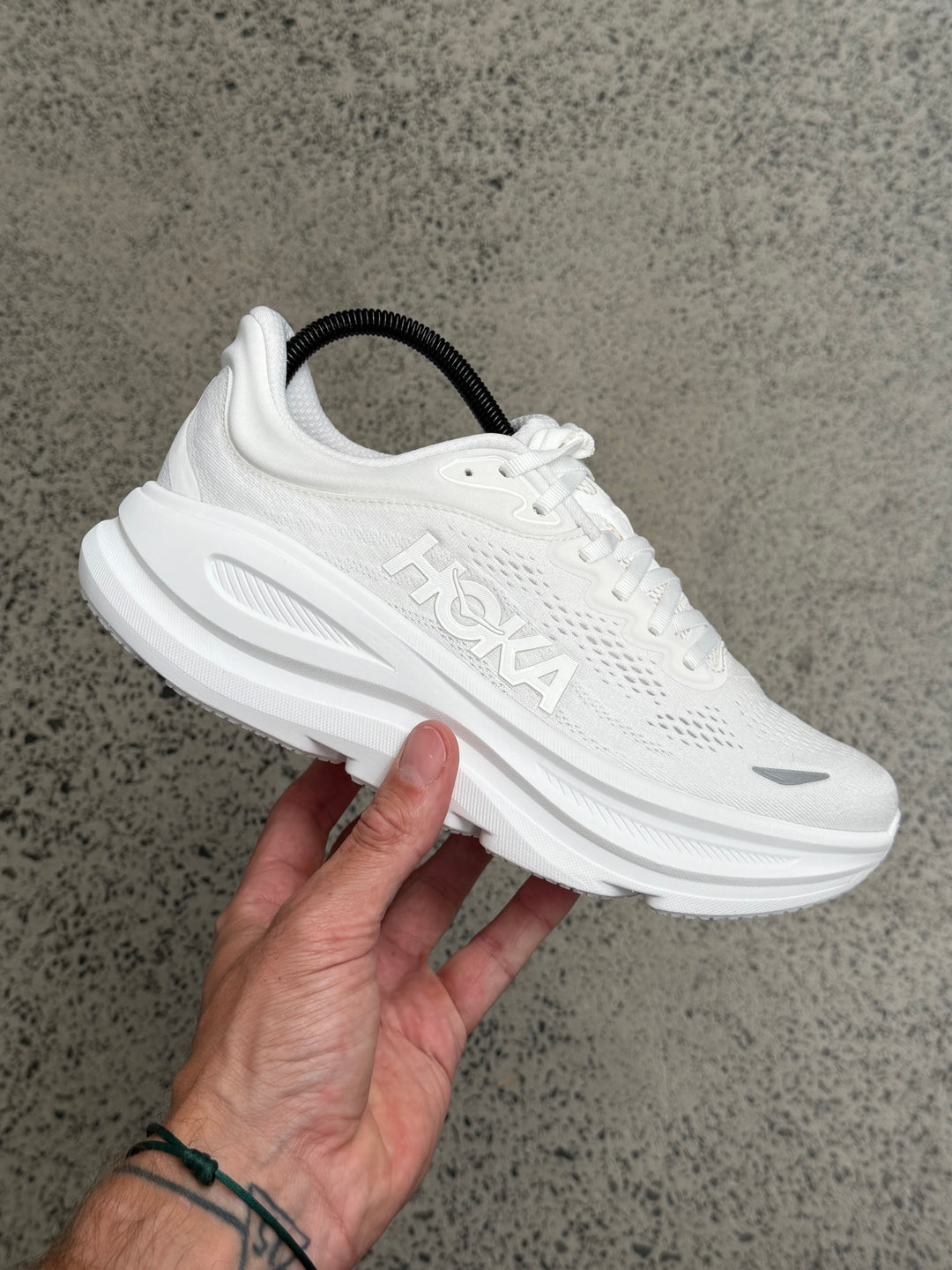 Hoka Bondi 9 White Women's | The Vault UK