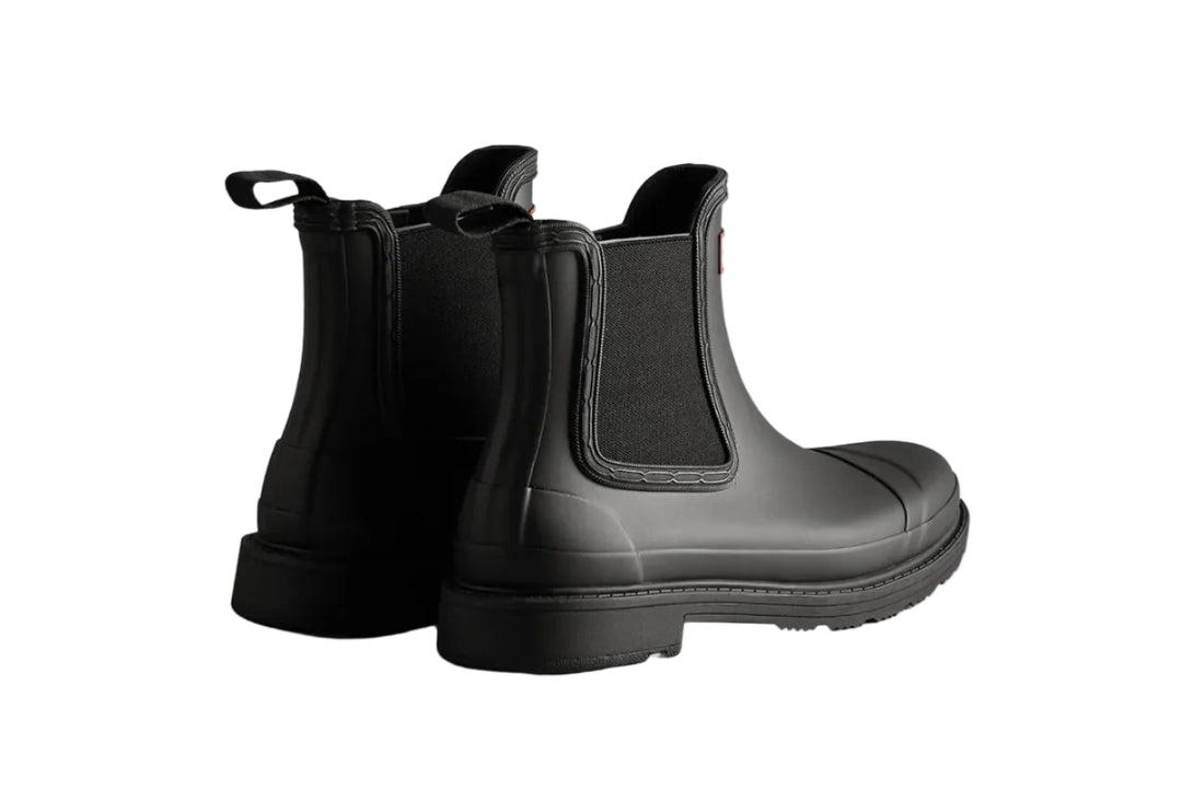 HUNTER CHELSEA COMMANDO BOOT BLACK WOMEN'S | The Vault UK