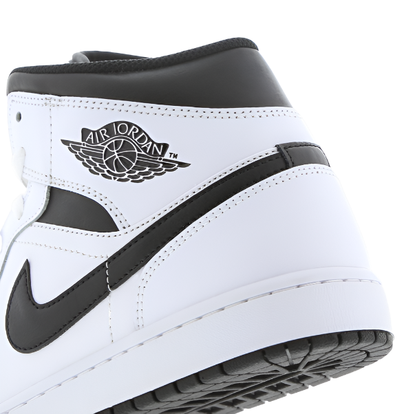 Nike Air Jordan 1 Mid White Black Men s The Vault UK