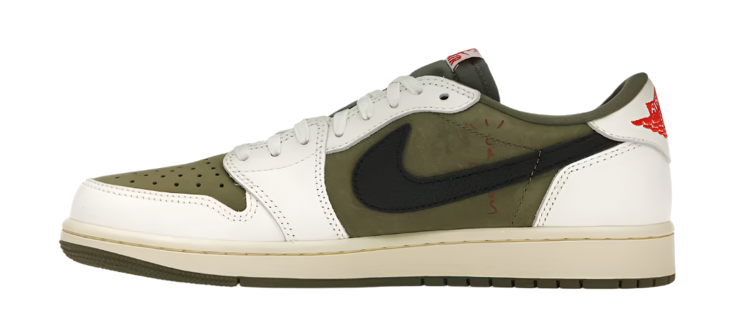 Nike Jordan 1 Retro Low OG SP Travis Scott Medium Olive The Vault UK