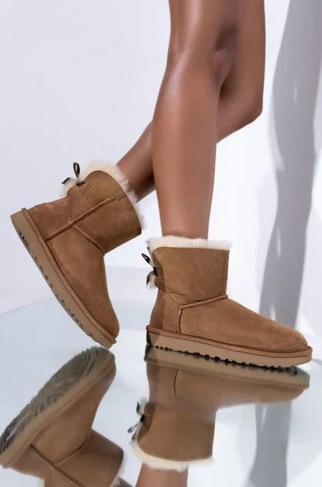 UGG Mini Bailey Bow II Boot Chestnut The Vault UK