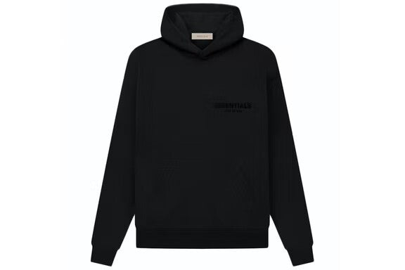 Fear Of God Essentials Hoodie SS22 Stretch Limo Black Authentic The Vault UK