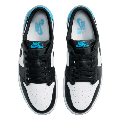 Nike Air Jordan 1 Low Black Dark Powder Blue Women s Shop Now The Vault UK