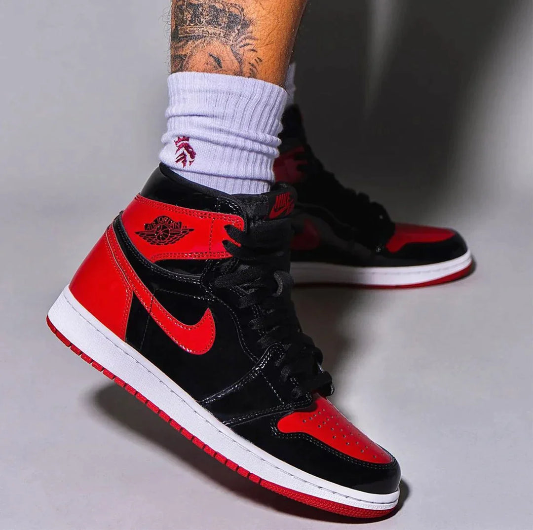 Nike Air Jordan 1 Retro High OG Patent Bred Men s